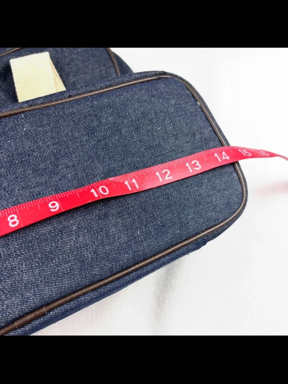 NWT Bath & Body Works Denim Toiletry Bag Makeup Case w/ Bottom‎ Zip Compartment